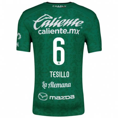 Kandiny Bambino Maglia William Tesillo #6 Verde Bianco Kit Gara Home 2024/25 Maglietta