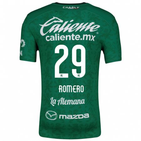 Kandiny Kinderen Lucas Romero #29 Groen Wit Thuisshirt Thuistenue 2024/25 T-Shirt