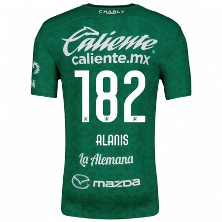 Kandiny Kinderen Alejandro Alanís #182 Groen Wit Thuisshirt Thuistenue 2024/25 T-Shirt