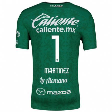 Kandiny Bambino Maglia Angeles Martínez #1 Verde Bianco Kit Gara Home 2024/25 Maglietta