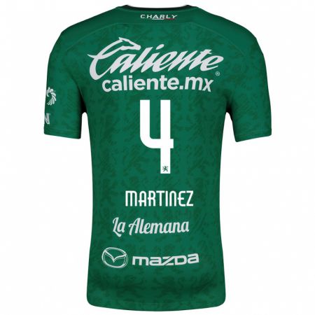 Kandiny Bambino Maglia Mitzi Martínez #4 Verde Bianco Kit Gara Home 2024/25 Maglietta