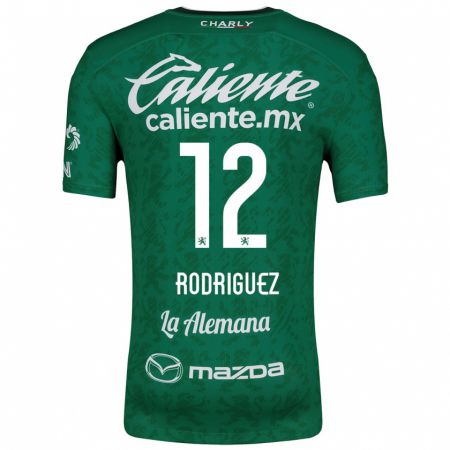 Kandiny Kinderen Lixy Rodríguez #12 Groen Wit Thuisshirt Thuistenue 2024/25 T-Shirt België