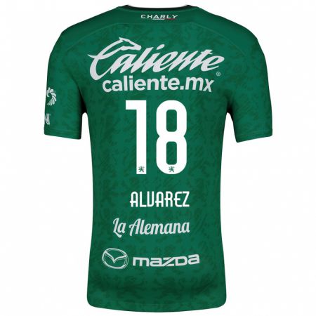 Kandiny Bambino Maglia Yazmin Álvarez #18 Verde Bianco Kit Gara Home 2024/25 Maglietta