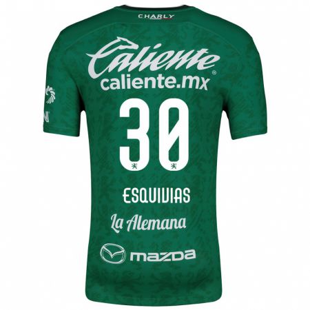 Kandiny Bambino Maglia Isabela Esquivias #30 Verde Bianco Kit Gara Home 2024/25 Maglietta