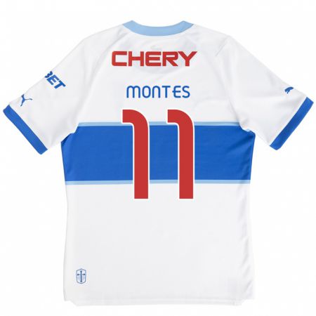 Kandiny Kinder Clemente Montes #11 Weiß Blau Heimtrikot Trikot 2024/25 T-Shirt Österreich