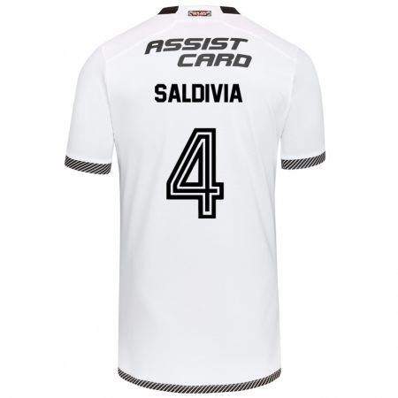 Kandiny Bambino Maglia Alan Saldivia #4 Bianco Nero Kit Gara Home 2024/25 Maglietta