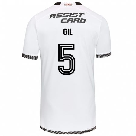 Kandiny Bambino Maglia Leonardo Gil #5 Bianco Nero Kit Gara Home 2024/25 Maglietta