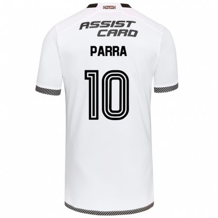 Kandiny Bambino Maglia Pablo Parra #10 Bianco Nero Kit Gara Home 2024/25 Maglietta