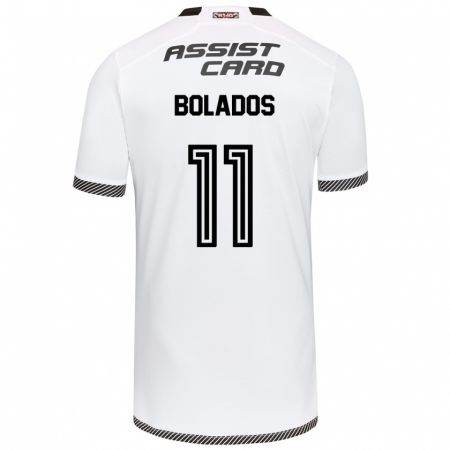 Kandiny Bambino Maglia Marcos Bolados #11 Bianco Nero Kit Gara Home 2024/25 Maglietta