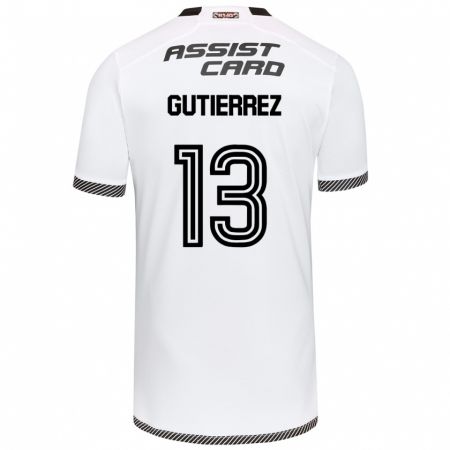 Kandiny Bambino Maglia Bruno Gutiérrez #13 Bianco Nero Kit Gara Home 2024/25 Maglietta