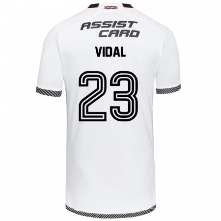 Kandiny Bambino Maglia Arturo Vidal #23 Bianco Nero Kit Gara Home 2024/25 Maglietta