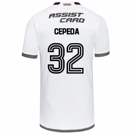 Kandiny Bambino Maglia Lucas Cepeda #32 Bianco Nero Kit Gara Home 2024/25 Maglietta