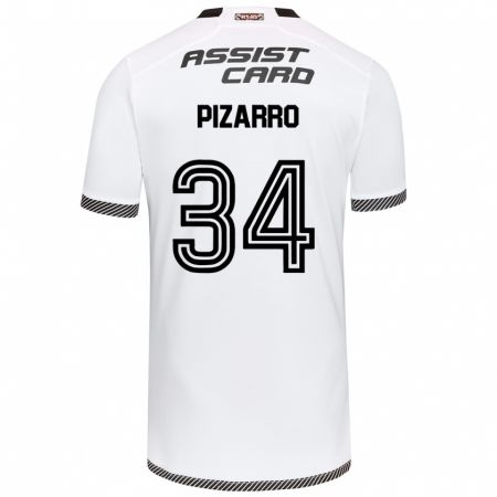 Kandiny Kinder Vicente Pizarro #34 Weiß Schwarz Heimtrikot Trikot 2024/25 T-Shirt Österreich