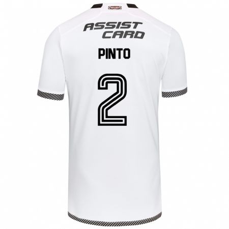 Kandiny Bambino Maglia Matías Pinto #2 Bianco Nero Kit Gara Home 2024/25 Maglietta