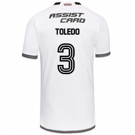 Kandiny Kinderen Miguel Toledo #3 Wit Zwart Thuisshirt Thuistenue 2024/25 T-Shirt België