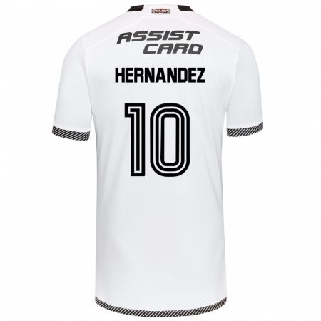 Kandiny Kinderen Leandro Hernández #10 Wit Zwart Thuisshirt Thuistenue 2024/25 T-Shirt