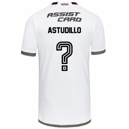 Kandiny Bambino Maglia Jerall Astudillo #0 Bianco Nero Kit Gara Home 2024/25 Maglietta