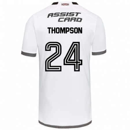 Kandiny Kinder Jordhy Thompson #24 Weiß Schwarz Heimtrikot Trikot 2024/25 T-Shirt Österreich