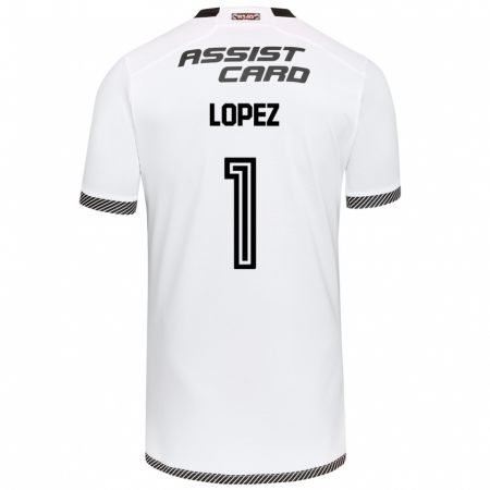 Kandiny Bambino Maglia Yessenia López #1 Bianco Nero Kit Gara Home 2024/25 Maglietta