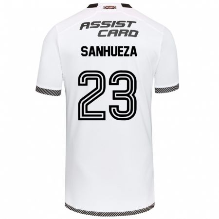 Kandiny Bambino Maglia Nicol Sanhueza #23 Bianco Nero Kit Gara Home 2024/25 Maglietta