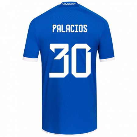 Kandiny Kinderen Cristian Palacios #30 Blauw Wit Thuisshirt Thuistenue 2024/25 T-Shirt België