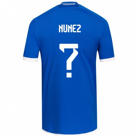 Kandiny Kinderen Renato Nuñez #0 Blauw Wit Thuisshirt Thuistenue 2024/25 T-Shirt België