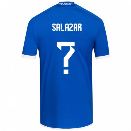 Kandiny Bambino Maglia Yahir Salazar #0 Blu Bianco Kit Gara Home 2024/25 Maglietta