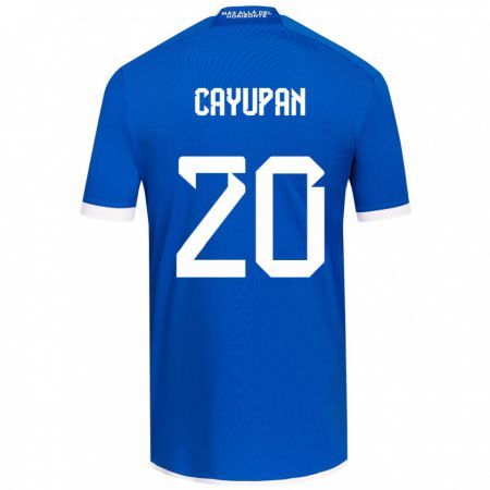 Kandiny Niño Camiseta Natalia Cayupán #20 Azul Blanco 1ª Equipación 2024/25 La Camisa