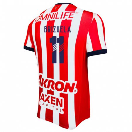 Kandiny Kinderen Isaác Brizuela #11 Rood Wit Blauw Thuisshirt Thuistenue 2024/25 T-Shirt