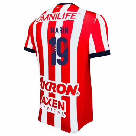 Kandiny Kinderen Ricardo Marín #19 Rood Wit Blauw Thuisshirt Thuistenue 2024/25 T-Shirt