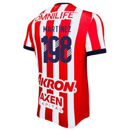 Kandiny Kinderen Andrew Martínez #198 Rood Wit Blauw Thuisshirt Thuistenue 2024/25 T-Shirt