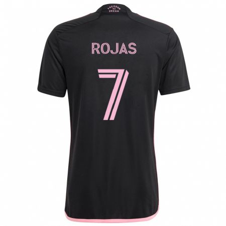 Kandiny Bambino Maglia Matías Rojas #7 Nero Kit Gara Away 2024/25 Maglietta