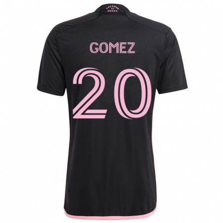 Kandiny Bambino Maglia Diego Gómez #20 Nero Kit Gara Away 2024/25 Maglietta