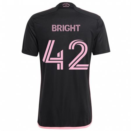 Kandiny Bambino Maglia Yannick Bright #42 Nero Kit Gara Away 2024/25 Maglietta