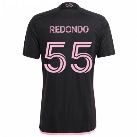 Kandiny Niño Camiseta Federico Redondo #55 Negro 2ª Equipación 2024/25 La Camisa