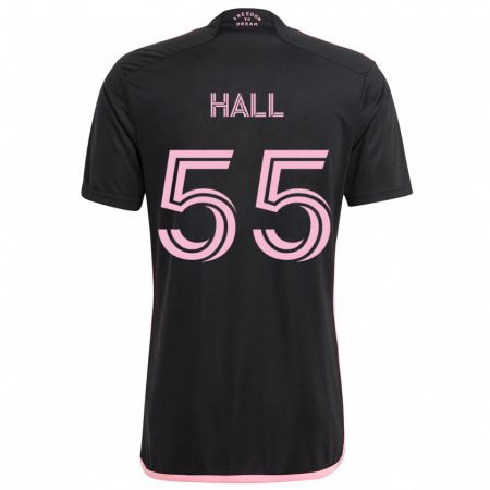 Kandiny Niño Camiseta Tyler Hall #55 Negro 2ª Equipación 2024/25 La Camisa