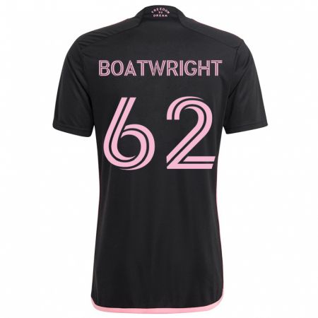 Kandiny Kinderen Israel Boatwright #62 Zwart Uitshirt Uittenue 2024/25 T-Shirt