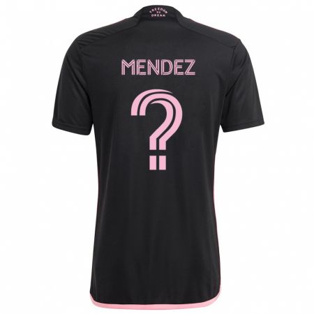 Kandiny Bambino Maglia Dylan Mendez #0 Nero Kit Gara Away 2024/25 Maglietta