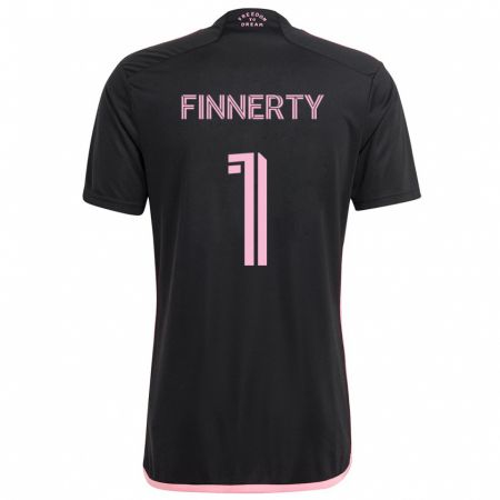 KandinyキッズOwen Finnerty#1黒アウェイシャツ2024/25ジャージーユニフォーム