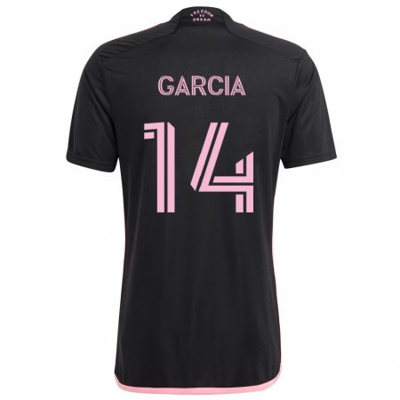 Kandiny Bambino Maglia Santiago Garcia #14 Nero Kit Gara Away 2024/25 Maglietta