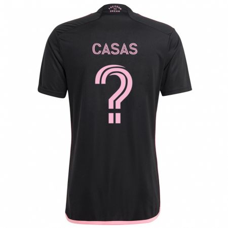 Kandiny Bambino Maglia André Casas #0 Nero Kit Gara Away 2024/25 Maglietta