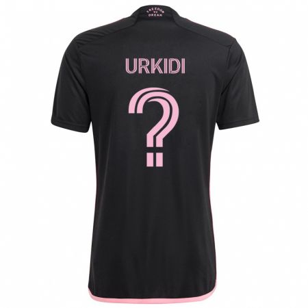 Kandiny Bambino Maglia Ian Urkidi #0 Nero Kit Gara Away 2024/25 Maglietta