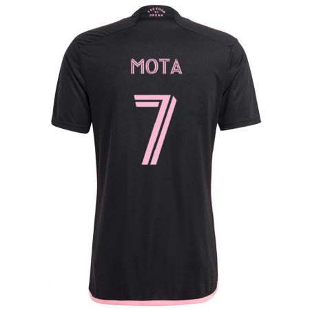 Kandiny Bambino Maglia Jean Mota #7 Nero Kit Gara Away 2024/25 Maglietta