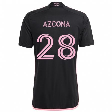 Kandiny Kinder Edison Azcona #28 Schwarz Auswärtstrikot Trikot 2024/25 T-Shirt Österreich