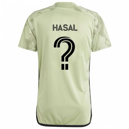 Kandiny Kinderen Thomas Hasal #0 Licht Groen Uitshirt Uittenue 2024/25 T-Shirt