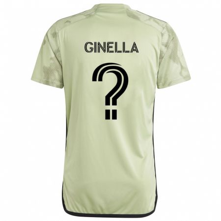 Kandiny Bambino Maglia Francisco Ginella #0 Verde Chiaro Kit Gara Away 2024/25 Maglietta