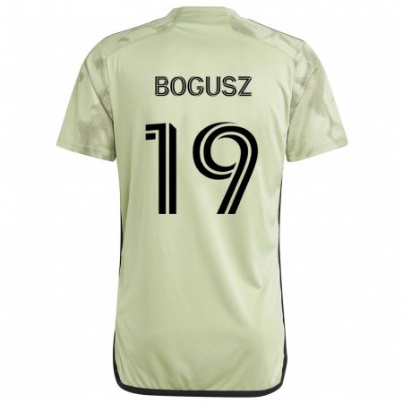 Kandiny Bambino Maglia Mateusz Bogusz #19 Verde Chiaro Kit Gara Away 2024/25 Maglietta