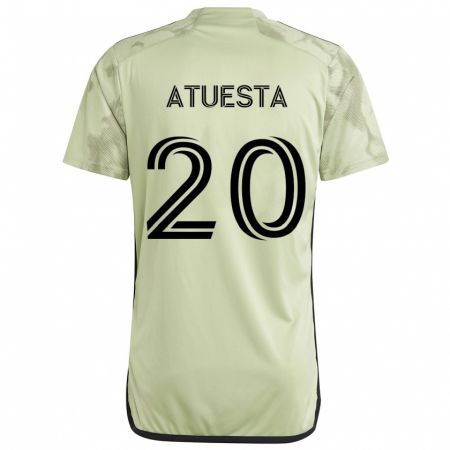 Kandiny Kinderen Eduard Atuesta #20 Licht Groen Uitshirt Uittenue 2024/25 T-Shirt