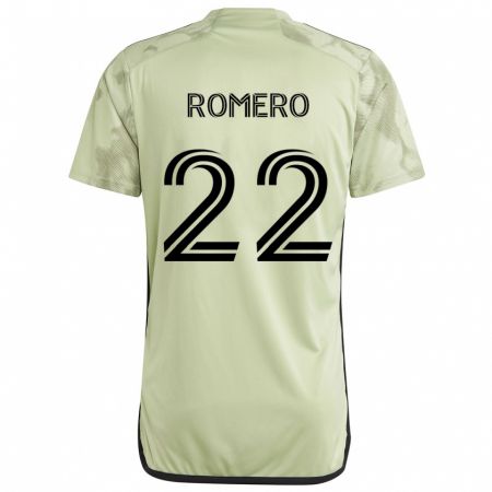 Kandiny Kinder Abraham Romero #22 Hellgrün Auswärtstrikot Trikot 2024/25 T-Shirt Österreich