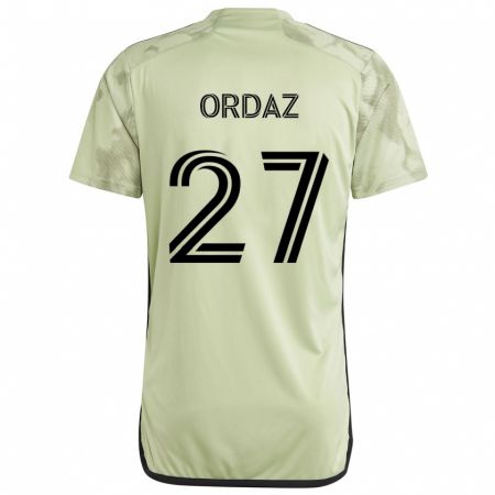 Kandiny Kinderen Nathan Ordaz #27 Licht Groen Uitshirt Uittenue 2024/25 T-Shirt